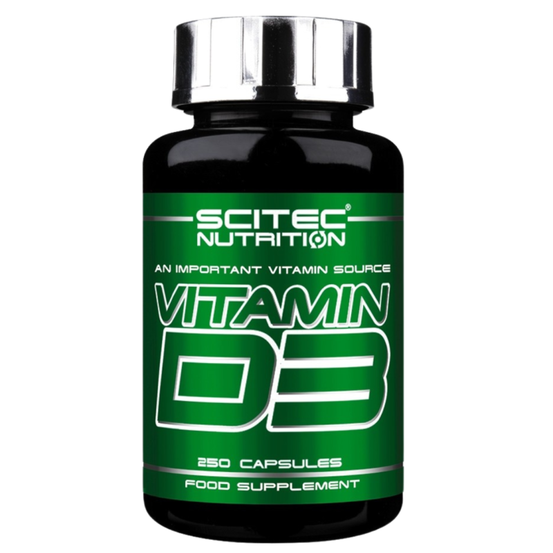 SciTec Nutrition Vitamín D3, 250 kapslí