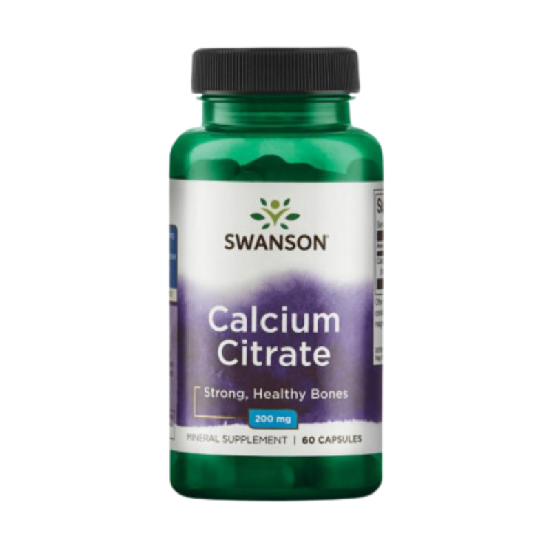 Swanson Calcium Citrate, 60 kapslí